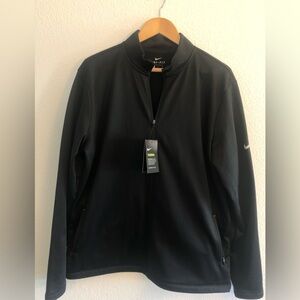 Black Nike Therma-FIT full-zip fleece